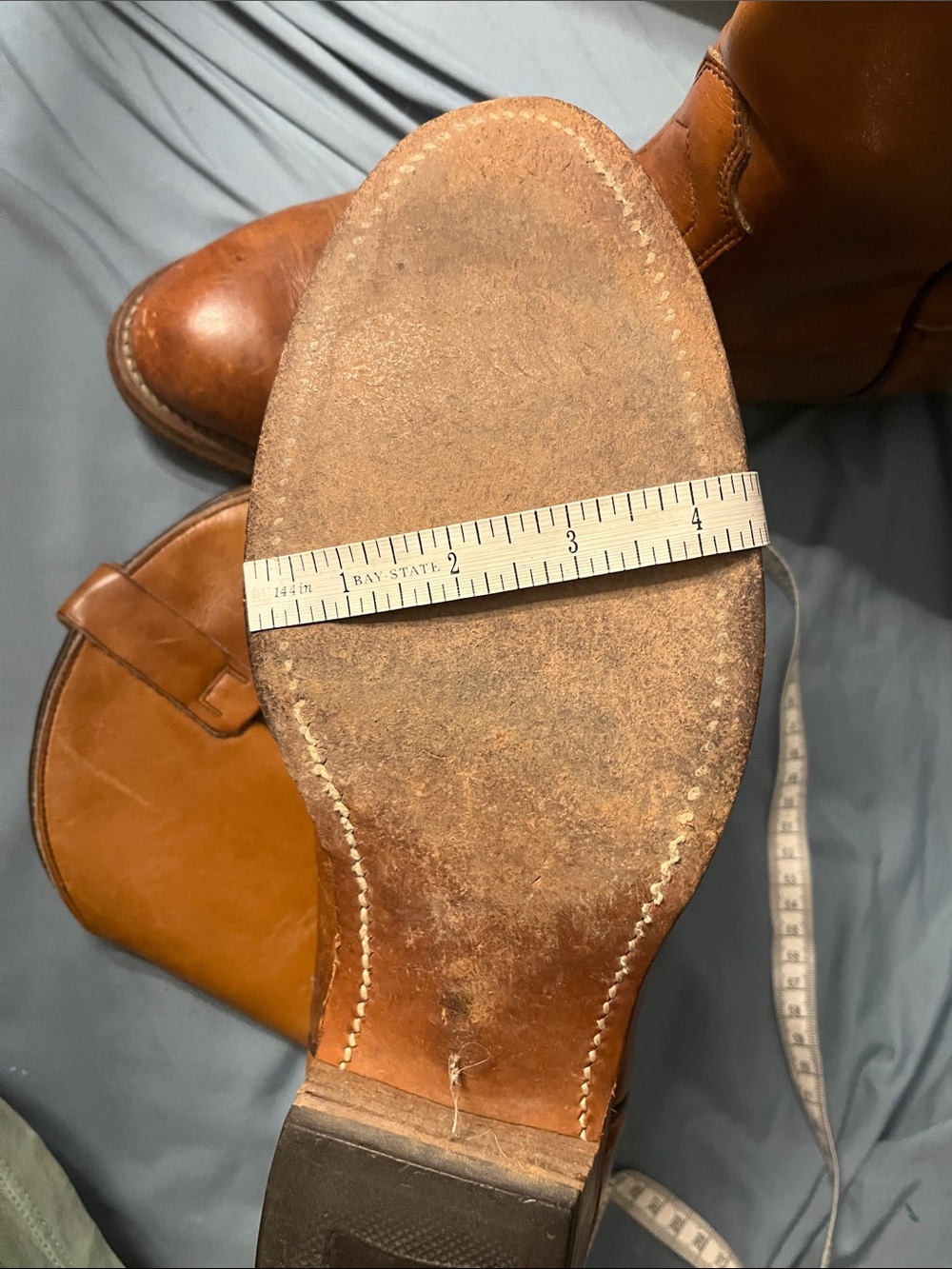 L.L. Bean Size 13 Men's Tan Leather Pull-On Boots - Picture 8 of 10